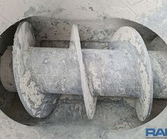 Screw conveyor 250 mm Ø x 2,100 mm, made of stainless steel (V2A)