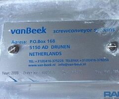 Screw conveyor 250 mm Ø x 2,100 mm, made of stainless steel (V2A)