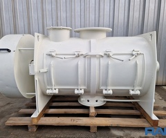 Horizontal-Chargenmischer 600 l. in Edelstahlausführung