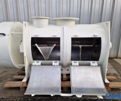 Horizontal-Chargenmischer 600 l. in Edelstahlausführung