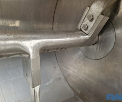 Horizontal-Chargenmischer 600 l. in Edelstahlausführung