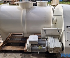 Horizontal-Chargenmischer 600 l. in Edelstahlausführung